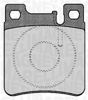 MAGNETI MARELLI 363916060303 -  Комплект тормозных колодок, дисковый тормоз